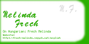 melinda frech business card